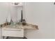 Modern bathroom with glass bowl sink, granite countertop, and sleek fixtures at 2626 Peachtree Nw Rd # 206, Atlanta, GA 30305