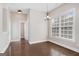 Bright dining area with hardwood floors and natural light at 3137 Primrose St, Douglasville, GA 30135