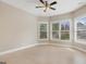 Spacious main bedroom with natural light and ceiling fan at 3137 Primrose St, Douglasville, GA 30135