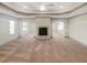 Spacious living room with a fireplace at 3308 Steeple Chase Sw Way, Conyers, GA 30094