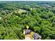 Breathtaking aerial shot of a beautifully landscaped home nestled among the trees at 6690 Bridge Brook Ovlk, Cumming, GA 30028