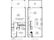 Floor plan showcasing layout of first and second floors with garage, great room, and kitchen at 2445 Red Maple Xing Se, Smyrna, GA 30080