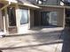 Back patio with sliding glass door access at 9165 Eves Cir, Roswell, GA 30076