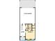 Floor plan showcasing the layout of the home, including the garage, bathroom, and bedroom at 710 Hudson Way, Roswell, GA 30076