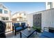 Relaxing patio with comfortable seating and privacy screen at 710 Hudson Way, Roswell, GA 30076