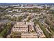 Aerial view of a community with many townhomes in a suburban setting at 2782 Loftview Sq, Atlanta, GA 30339