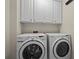 Laundry room featuring a side-by-side washer and dryer and overhead cabinets at 2782 Loftview Sq, Atlanta, GA 30339