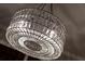 Close-up of a modern crystal chandelier at 3966 Creekview Ridge Dr, Buford, GA 30518