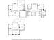 Detailed floor plan showcases the layout of the house, including the living spaces and bedrooms at 3966 Creekview Ridge Dr, Buford, GA 30518