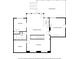 Basement floor plan featuring bedroom, recreation room, wet bar, covered deck, and flex room at 3966 Creekview Ridge Dr, Buford, GA 30518