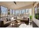 Inviting sunroom with comfortable seating and natural light at 3966 Creekview Ridge Dr, Buford, GA 30518