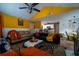 Open-concept living room and kitchen area with modern finishes at 703 Cypress Pointe St, Alpharetta, GA 30022