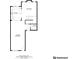 Floorplan showing the layout of the first level with kitchen, living area, Gathering room, and powder room at 2415 Clock Face Ct, Lawrenceville, GA 30043