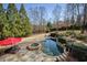 Backyard pool and hot tub surrounded by greenery at 3180 Wills Mill Rd, Cumming, GA 30041