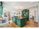 Spacious kitchen with custom cabinets, granite countertops, and hardwood floors at 124 The Prado, Atlanta, GA 30309