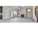 Spacious living room with fireplace and wood-look floors at 426 Parkstone Dr, Woodstock, GA 30188