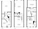 Detailed floor plan showcasing layouts of the 3 floors, including bedroom and living areas at 4364 Grove Field Ct, Suwanee, GA 30024