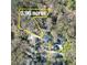 Aerial view showing the property's lot size of 0.96 acres within a neighborhood setting at 2953 Hardman Ne Ct, Atlanta, GA 30305