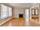 Bright living room with hardwood floors, neutral walls and decorative fireplace at 2953 Hardman Ne Ct, Atlanta, GA 30305