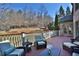 Relaxing deck area with outdoor furniture, perfect for enjoying the serene surroundings at 11020 Bradford Ln, Suwanee, GA 30024