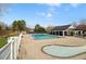 Community pool and baby pool with a fenced-in pavilion at 795 Saddle Ridge Trce, Roswell, GA 30076