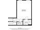 Floor plan showcasing the bedroom, bathroom, hall and walk-in closet of the property at 108 Rex Ave, Canton, GA 30114