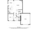 Floor plan featuring the kitchen, dining area, living room, office, pantry, hall, bathroom and garage at 108 Rex Ave, Canton, GA 30114