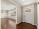 Bright entryway featuring a white front door and elegant trim, leading into living spaces at 541 Hickory Sw Dr, Marietta, GA 30064