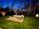 Inviting backyard fire pit with seating, perfect for outdoor entertaining and enjoying cool evenings at 4865 Meadow Park Ln, Suwanee, GA 30024