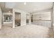 Spacious hallway with neutral carpet, wood and iron banister and several rooms leading from it at 3114 Thicket Ln, Atlanta, GA 30349