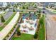 Community fire pit area with Adirondack chairs, landscaping, and a walkway at 219 Dawson Dr, Woodstock, GA 30188