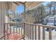 Balcony area with outdoor furniture and a view of the surrounding neighborhood at 3852 Woodridge Way, Tucker, GA 30084