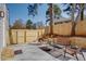 Outdoor seating area with new wooden fence at 1667 Grace Se St, Atlanta, GA 30316