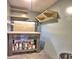 Small workshop featuring a pegboard wall, shelves, and work surface at 2157 Killian Nw Way, Kennesaw, GA 30152