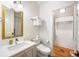 Modern bathroom with a frameless mirror, updated fixtures, and a toilet with a bidet at 11279 Serenbe Ln, Chattahoochee Hills, GA 30268