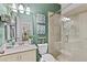 Charming bathroom with walk-in shower, stylish decor and fixtures, providing a relaxing space at 3286 Sweetleaf Ln, Buford, GA 30519
