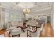 Inviting living room showcases a coffered ceiling, hardwood floors, and comfortable seating for relaxation and gatherings at 3286 Sweetleaf Ln, Buford, GA 30519