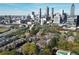 Stunning aerial view showcasing the community near Atlanta's skyline, lush greenery, and convenient highway access at 1315 Mcgill Park Ne Ave, Atlanta, GA 30312