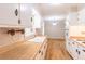 Spacious kitchen with ample counter space, windows, and vintage cabinets at 244 Hurt Se Dr, Smyrna, GA 30082