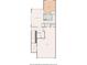 Detailed floor plan of the third floor of the townhome, including the sitting room, bedroom, and garage at 255 Marjean Way, Alpharetta, GA 30009