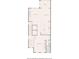 Detailed floor plan of the first floor of the townhome, including kitchen, living room, and Gathering room at 255 Marjean Way, Alpharetta, GA 30009