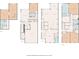 Collection of all four floor plans for the townhome at 255 Marjean Way, Alpharetta, GA 30009