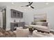 Cozy living room boasts a wine fridge, stylish furniture, and modern decor at 255 Marjean Way, Alpharetta, GA 30009