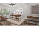 Bright home office with wood floors, ceiling fan, natural light, and a modern aesthetic at 255 Marjean Way, Alpharetta, GA 30009