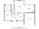 Detailed floor plan showcasing the layout of the home, including living spaces and garage at 239 Sumac Trl, Woodstock, GA 30188