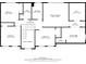 Detailed floor plan showcasing the layout of the second floor, including bedrooms and bathrooms at 239 Sumac Trl, Woodstock, GA 30188