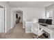 Office space with archway and bright sunlight shining on desk and chair at 4309 Elliott Way, Smyrna, GA 30082