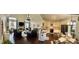 Open floor plan showcasing the living room, kitchen, and dining area at 60 Saddle Tree Way, Sugar Hill, GA 30518
