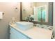 Stylish bathroom with a modern vessel sink and decorative backsplash at 1165 E Beechwood Nw Dr, Atlanta, GA 30327