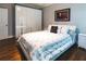 Cozy bedroom features a built-in wardrobe with a modern design at 1165 E Beechwood Nw Dr, Atlanta, GA 30327